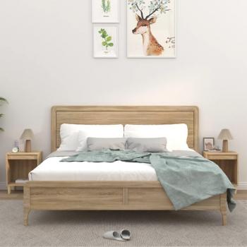 Petit Armoires de Lit – Chêne Sonoma, 2 pièces, 40 × 35 × 50 cm