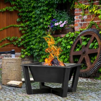 Cook King Toronto Decorative Oval Steel Fire Bowl