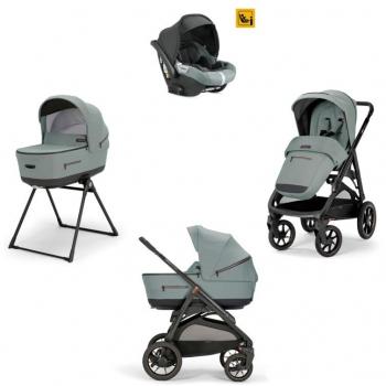 Quattro sistema di passeggino con seggiolino auto Darwin e Igloo grey di Aptica XT