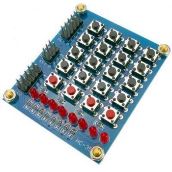 Teclado de Pulsadores DWT-0260 con 20 Teclas y Luces LED