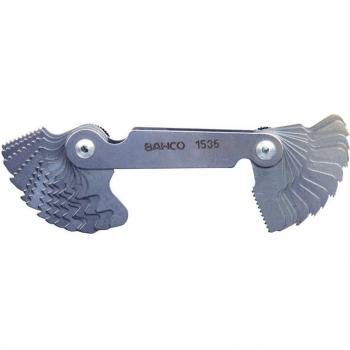 Bahco 1536 Whitworth Thread Feeler – 28 Sheet Pack, 55° Angle