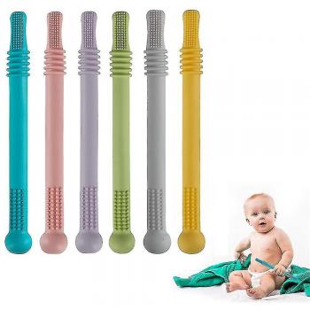 Bébé Teether Silicone Tube Ovale pour Dents