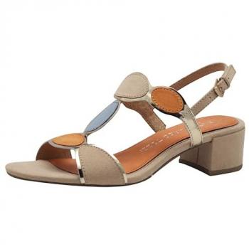 MARCO TOZZI Sandalette, Blockabsatz, Sommerschuh, Riemchensandale mit verstellbarer Schnalle (Alternative Bezeichnung)