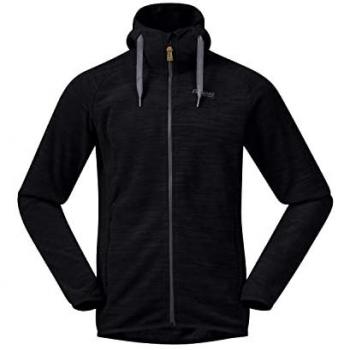 Bergans Herren Fleecejacke Hareid in Schwarz