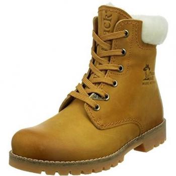 Panama Jack Panama 03 Igloo Damen Warm gefüttert Biker Boots Kurzschaft Stiefel & Stiefeletten, Gelb