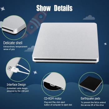 Duplicador de Disco DVD UltraFino USB 3.0 para Ordenadores Portátiles
