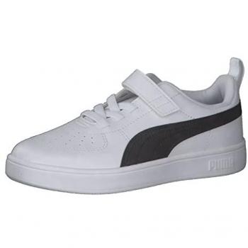 Puma Scarpe bambini Rickie AC 385836, bianca e nera, EU 31