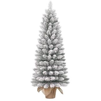 Sapin de Noël étroit avec jute 75 cm