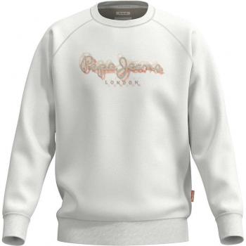 Felpa Pepe Jeans Agamunt L Bianco-Arancio