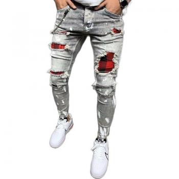 Pantalon décontracté en denim pour homme