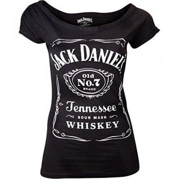 Jack Daniel's Women's Classic Old No.7 Brand Logo T-Shirt, Black