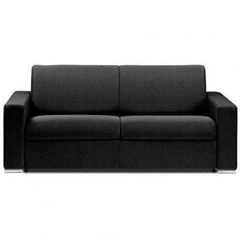 Canapé Express 3 Places Dreamer Convertible Lit 140*197*16 Microfibre Gris Graphite Matelas 16 Cm