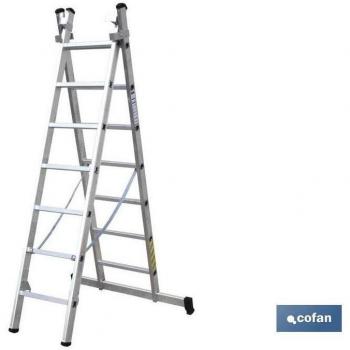 Escalera Doble de Aluminio 2,00 m COFAN