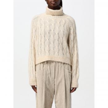 Pull brunello cucinelli femme beige grand (L)