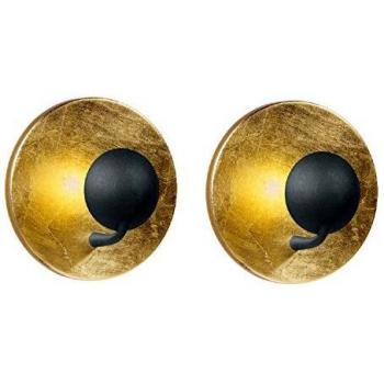 Gold & Schwarz AURORA LED Wandleuchten – Set aus 2 Stück