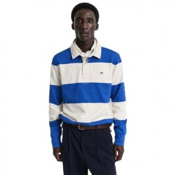 Polo Lapis Blu Gant, Maniche Lunghe, M