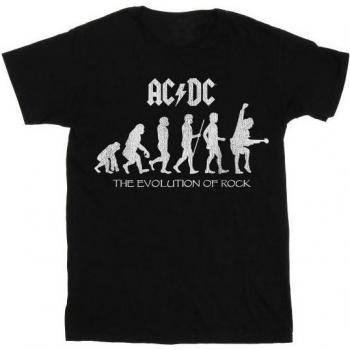 Camiseta Negra AC/DC Niño Evolución del Rock 12-13