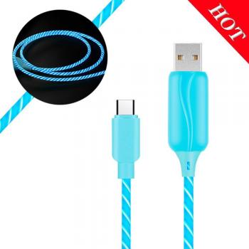 Cavo USB Tipo C a Fulmine LED Blu