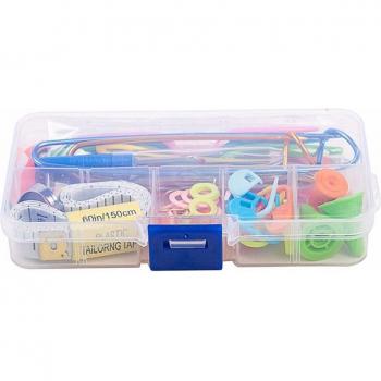 Set completo de tejer croché con accesorios y caja