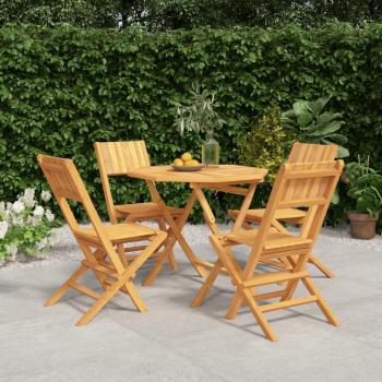 Comedor de jardín 5 piezas en madera de teca