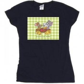 T-shirt en coton pour femmes Tom et Jerry Buds du Petit Déjeuner