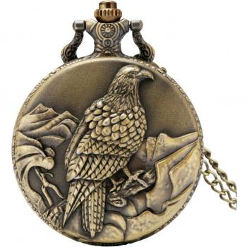 Old Eagle Bird Quartz Pocket Watch for Men and Women