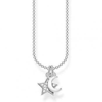 Collier argent 925 Thomas Sabo étoile/lune 45 cm