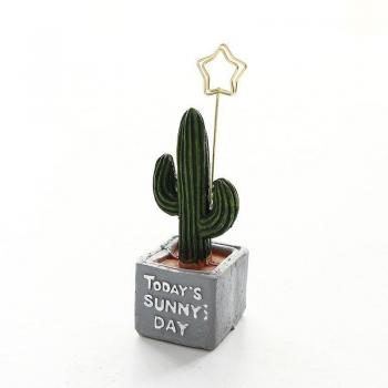 Decorative Cactus Memo Clip