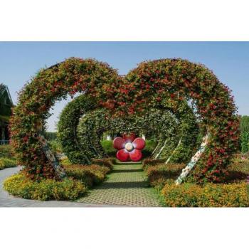 Papermoon Dekor-Tapete „Bunte Gartenflora – Rosen und Pflanzen XXL“