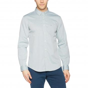 Camisa Dockers para Hombre, Texturizada Dobby, Verde (Forest Moss), X-Large