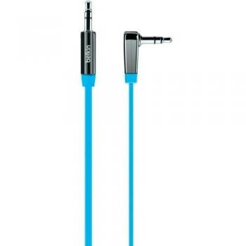 Belkin flaches Audio-Kabel (3,5 mm auf 3,5 mm mit vergoldeten Kontakten, 1 m) grün