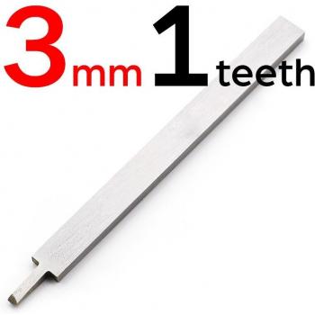 Poinçon à coudre en cuir 3mm à dents 1-2-4-6