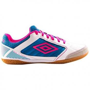 Umbro Futsal Pro IC, Chaussures Montantes Homme, Blanc/Rose/Bleu