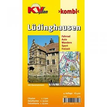Lüdinghausen: Stadtplan 1:7.500 und 1:12.500 mit Freizeitkarte 1:25.000 inkl. Radrouten und Wanderwegen