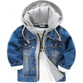 Manteau de printemps-automne en jean pour enfants