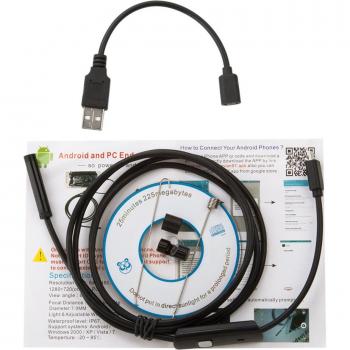 8MM Hard Cable USB Inspection Camera for Android and PC