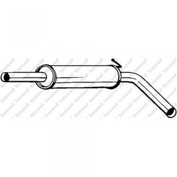 BOSAL Midden Demper 220-039 voor SEAT