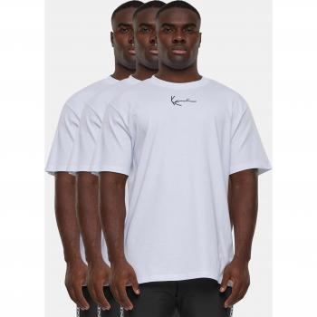 Karl Kani Herren 3er Pack Essentials T-Shirt Weiß Gr. S