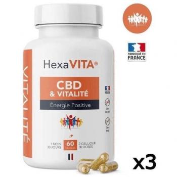 Vitalidade energética CBD 1500 mg – Pack de 3