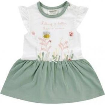 Bee Happy Jacky Dress Bianco/Verde