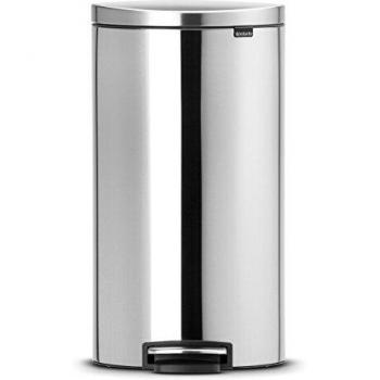 Cubo de Basura Brabantia 30L con Pedal FlatBack