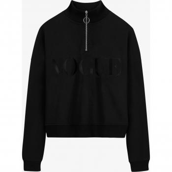 VOGUE Logo Half-Zip Sweatshirt