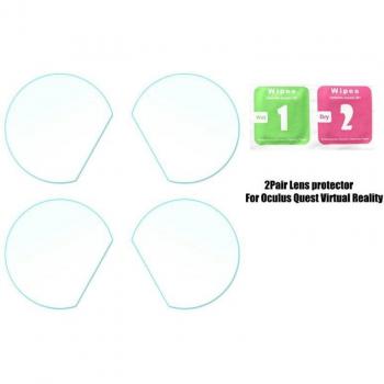 Película Protectora TPU Suave Anti-Polvo – 2 Pares de Lentes HD para Oculus Quest, Rift S y Go