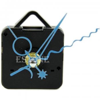 Quartz Clock Movement with Blue Hands for Repair