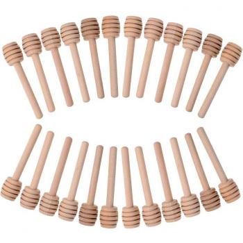 Wooden Honey Dipper Sticks for Honey Jars