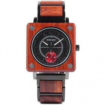 BOBO BIRD Reloj Masculino de Madera de Lujo Cuarzo L-R14