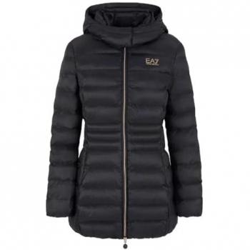 Emporio Armani EA7, Winter Jackets, female, Black, Size: XS Stylish Coats Collection