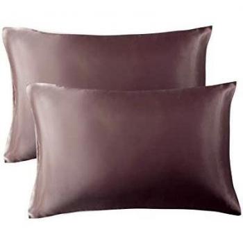 Bedsure Satin Pillowcase Set for Hair and Skin, Pack of 2