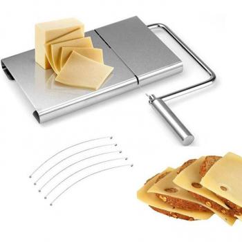 Découpeur de fromages acier inox – kit complet de 5 lames incluses