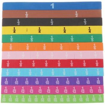 Jouet Mathématique Fraction Magnétique Rainbow